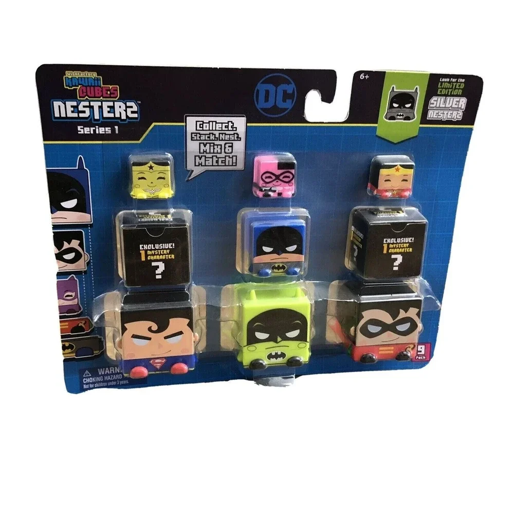 Nesters Kawaii Cubes DC‎ Comics Superheroes Superman Batman & Robin Toys